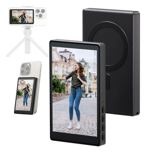 Wireless Magnetic Selfie Monitor Screen - Smartphone Vlog, Live Stream & Video Recording Tool
