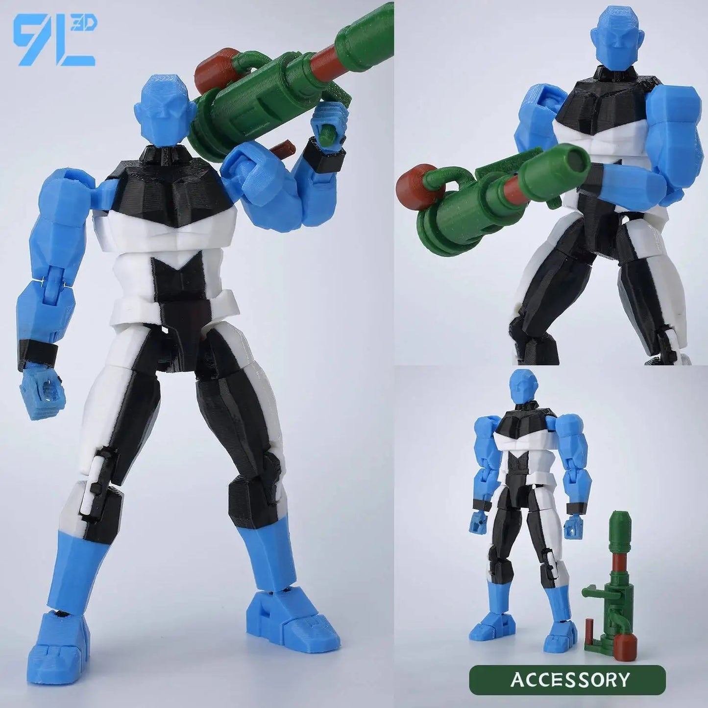 3D Printed Invincible 2.0 Superheroes Action Figures – Multi-Jointed Anime Toy Model Ornaments Gifts