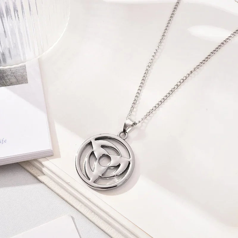 Anime Naruto Necklace Metal Alloy Pendant – Kakashi Kunai & Uzumaki Shuriken Cosplay Accessories & Collectible Toy