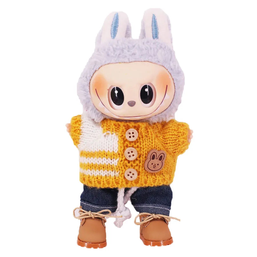 3.8cm Canvas Martin Boots for 17cm Labubu Kpop Dolls | Plush Doll Shoes Accessories & Holiday Gift