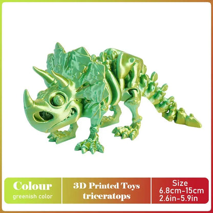 3D Printed Tyrannosaurus Rex Model - Realistic Jointed Movable Dinosaur Figure Toy & Desktop Decoration Gift