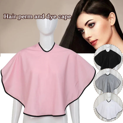 Hair Dye Tools – Short Square Black Waterproof Hairdressing Cape, Barber Salon Cutting Cloth Wrap