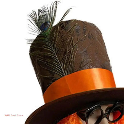 Cosplay Mad Hatter Top Hat – Adult & Teen Costume Hat for Carnival and Party Dress-Up