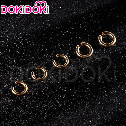 Rumii Miraa Zoeyy Cosplay Earrings — DokiDoki Metal Headwear for Halloween & Costume Accessories