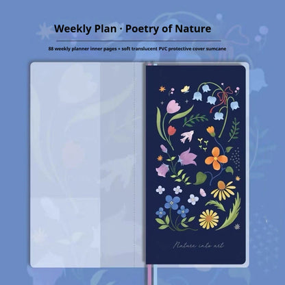 Kinbor Undated Weekly Planner - Illustrated Hardcover To-Do List Notebook