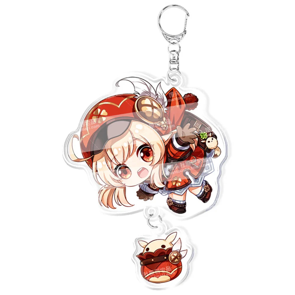 Anime Game Keychain – Atataki Itto, Kunikuzushi, Xiao, Tartaglia & Kazuha Cat Series Cosplay Key Chain