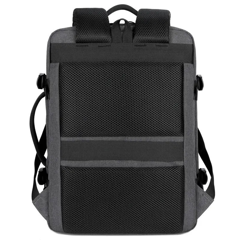 Classic Men's Travel Backpack | Business & School | Expandable USB Bag | Large Capacity Laptop Waterproof Fashion