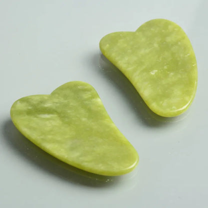 Jade Gua Sha Face Massager Roller - Facial Gouache Lifting & Body Slimming Massage Tool for Neck and Skin Care
