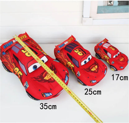 Pixar Cars 3 Lightning McQueen Plush Toy — 17–35cm Soft Stuffed Pillow Cushion for Kids