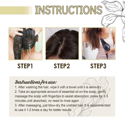 Rosemary Hair Growth Oil 1-3pcs - Moisturizing Hair Serum for Scalp Care & Hair Repair