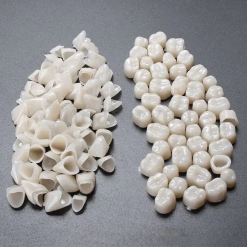 60pcs Resin Teeth Dentistry – Temporary Crown Material for Anterior & Molar Teeth, Oral Care Protection, Whitening & Stability