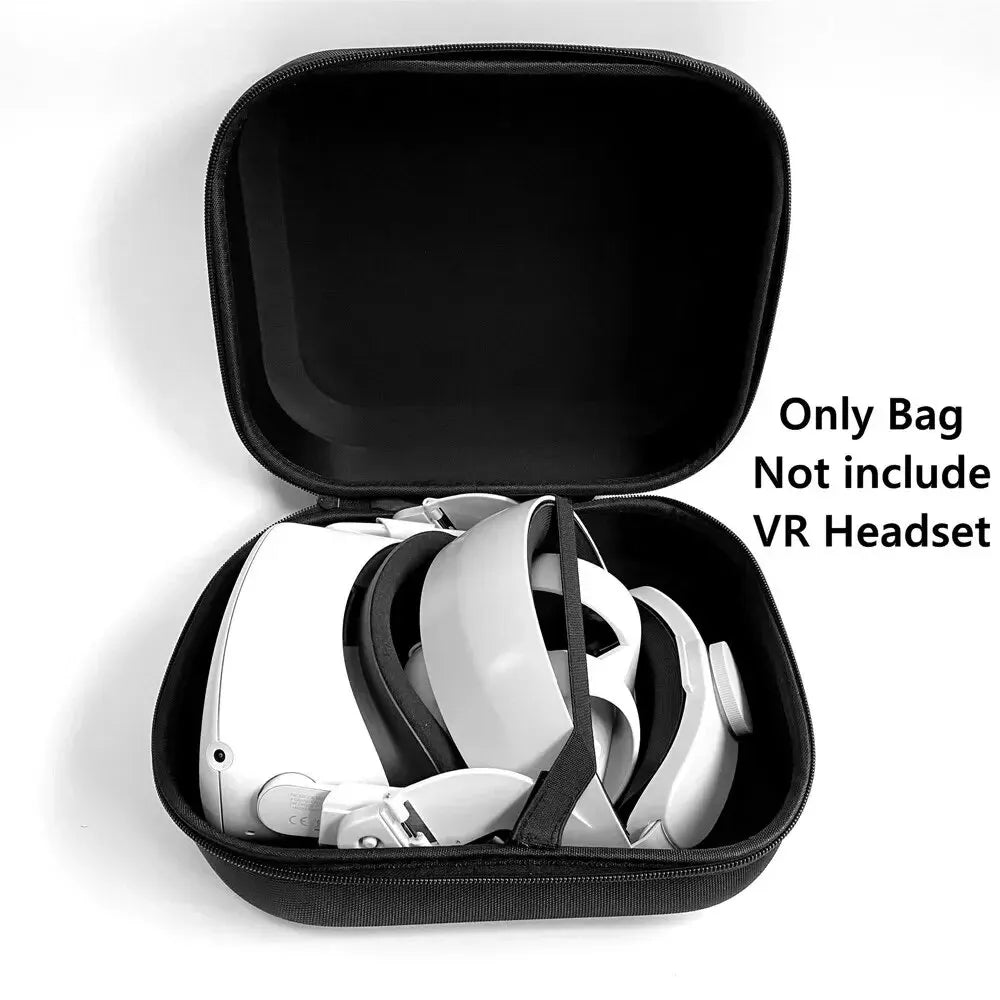 FICEP VR Headset Carrying Case — Hard EVA Portable Storage Bag for Oculus Quest 2, Meta Quest 3 & Pico 4