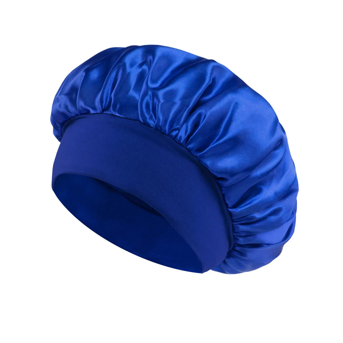 Soft Silk Satin Lined Bonnet – Large Satin Hair Wrap for Long Hair, Sleep & Shower Cap, Salon Tool
