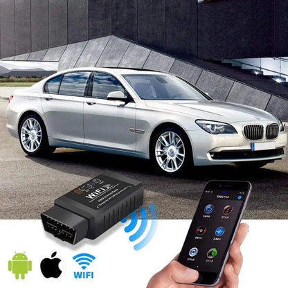 WiFi ELM327 V2.1 OBD2 Scanner - Wireless Car Diagnostic Code Reader for iOS and Android Devices