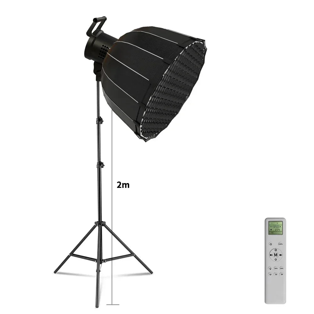 115/135W Bowens LED Photography Studio Light - 220V Daylight-Balanced Video Lamp, 3000–6000K, 3 Colors for Portraits & Studio Shooting