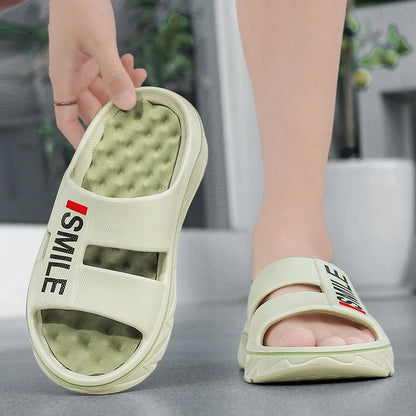 Summer Men’s Massage Slippers – Indoor Outdoor Soft Slides, Beach Sandals & Casual Flip-Flops