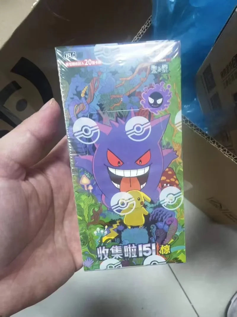 Pokémon TCG Chinese 151 Collectible Cards - Ponyta & Gengar Game Cards Blind Box Toy