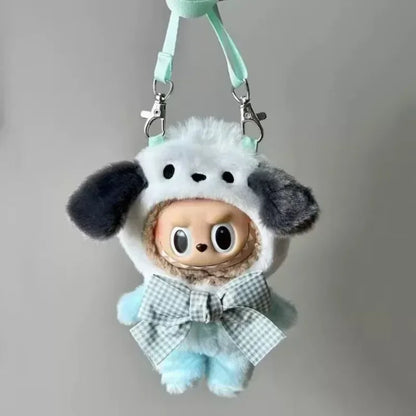 Sanrio Plush Doll Clothes — Kawaii Hello Kitty, Kuromi, Melody & Cinnamoroll Outfit for Labubu Plush Gift