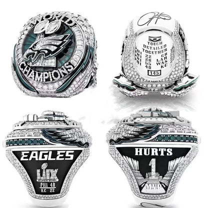 2025 Commemorative Stainless Steel Ring – Champion Rugby Gift for Boyfriend