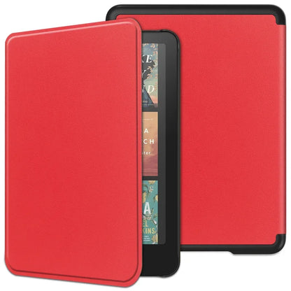 Leather Auto Sleep Case for Kindle Colorsoft Signature Edition (1st Gen, 7") & Paperwhite 12th Gen Protective Cover Funda