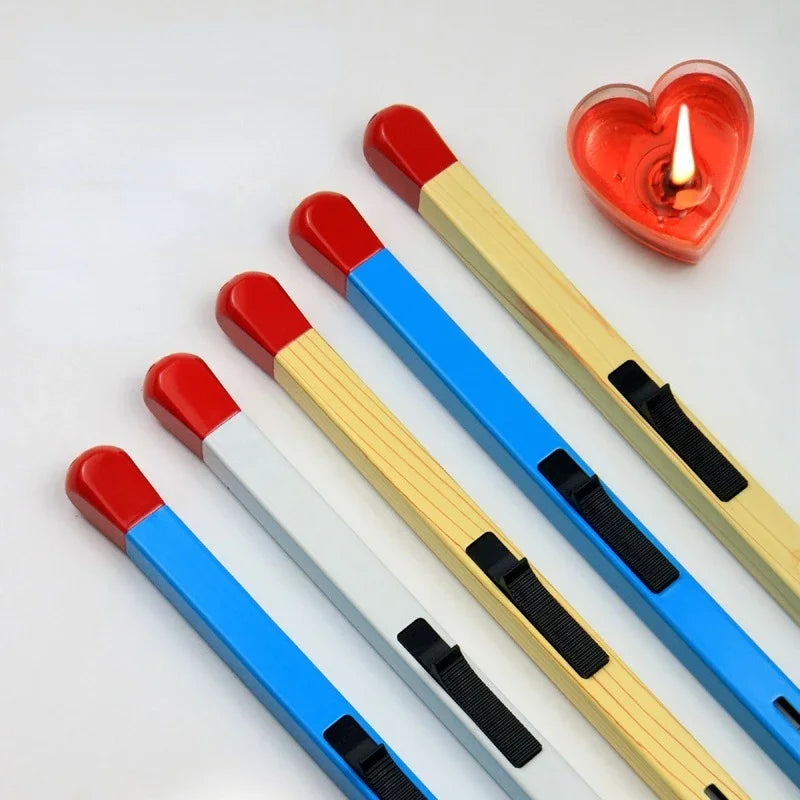Match-Shaped Open Flame Gas Lighter - Creative Outdoor Kitchen Stove Igniter & Smoking Accessory Gift
