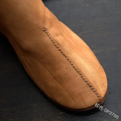 Men’s Medieval Ankle Boots - Retro Knight Prince Samurai Leather Casual Shoes