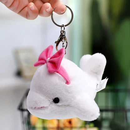 Cute Marine Animal Plush Keychains – Seal, Shark & Whale Soft Toy Pendants for Bags, Cars, and Children’s Gifts