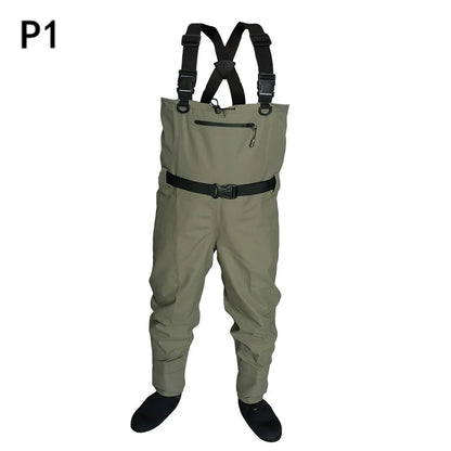 Fly Fishing Waders for Kids & Adults – Neoprene Foot, Quick-Dry, Waterproof & Breathable for Men, Rafting & Hunting