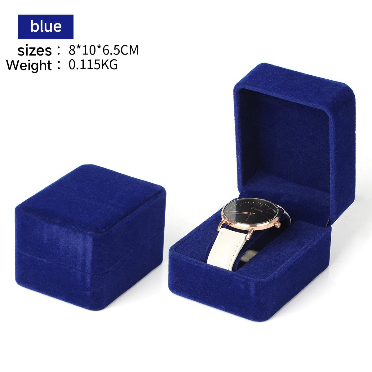 Flannelette Watch Packaging Box – Black Jewelry Storage Organizer for Bracelets, Women & Men Gift Wholesale