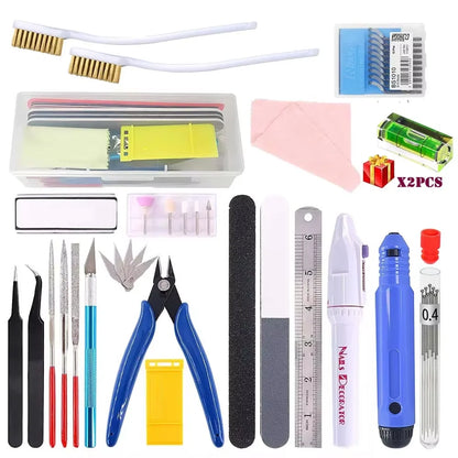 3D Printer Tool Kit – Electronic Wire Pliers, Trimming Knife, Scraper, Deburring Cutter & Tweezers Set
