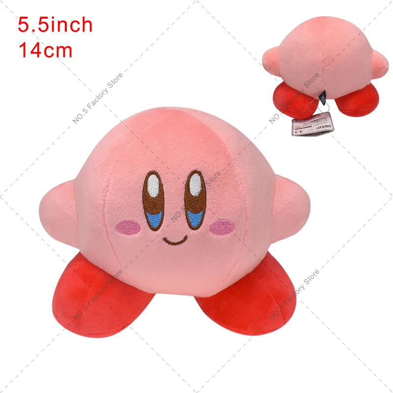 4 Styles Kirby Plush Doll – Pink, Yellow & Green Anime Stuffed Toy for Kids’ Christmas & Birthday Gifts