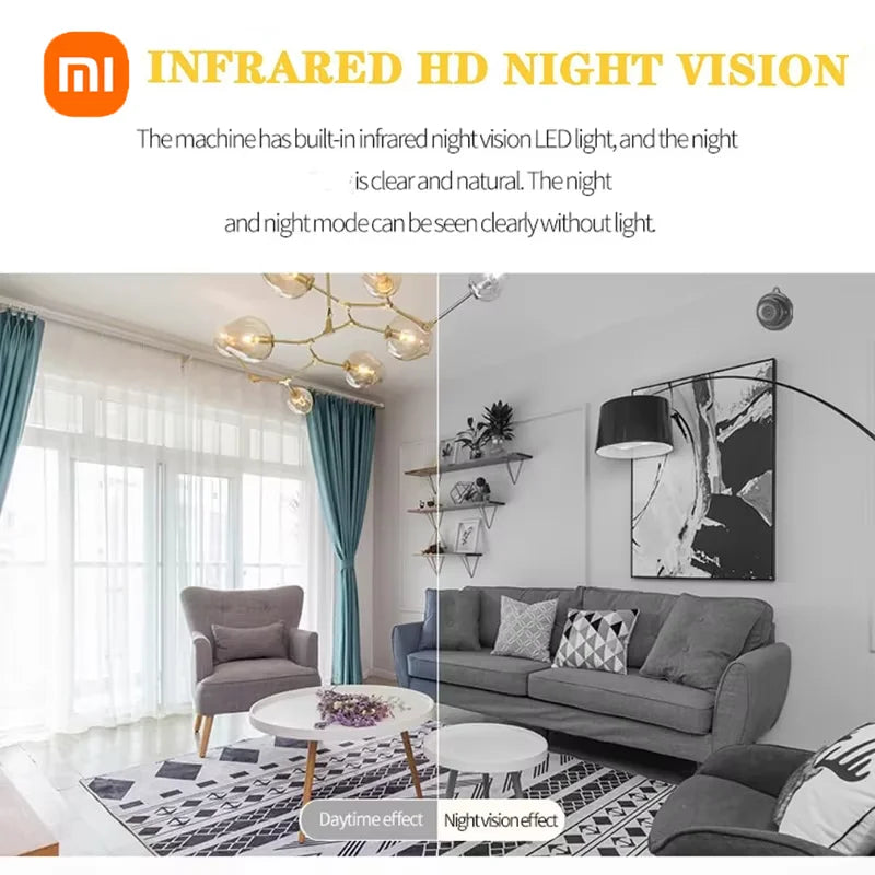 Xiaomi 1080p Mini Camera – Wireless Wifi, Outdoor, Motion Detection, Night Vision, Upgraded Security Camera for Home, Baby & Pet Monitoring