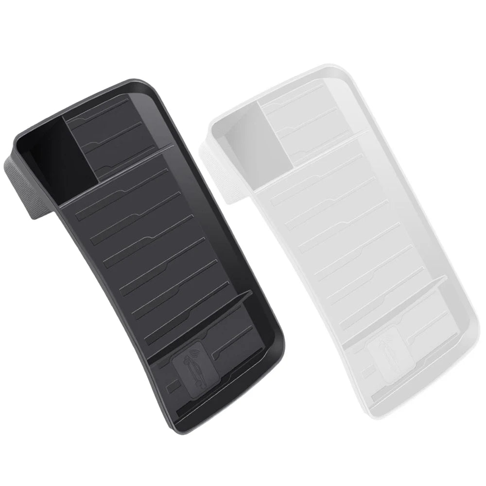 Tesla Model 3 & Y Rear Screen Storage Box – Hidden TPE Organizer Tray & Tissue Box for Interior Accessories
