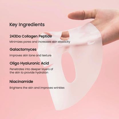 BIODANCE Bio-Collagen Deep Hydrating Gel Mask – Night Moisturizing Face Mask for Pore Care & Skin Elasticity (4 Pcs Box)