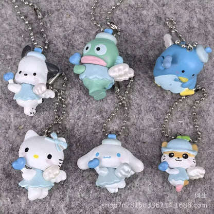 Sanrio Blind Box Anime Figure Pendant – Hello Kitty, Cinnamoroll & Pochacco Angel-Shaped Doll Model Kids Collectible Gift