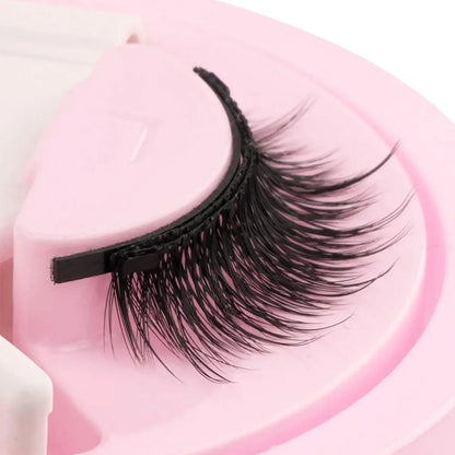 Reusable Magnetic Eyelashes Set – Natural Curly Fluffy False Lashes with Tweezers, No Glue Needed Makeup