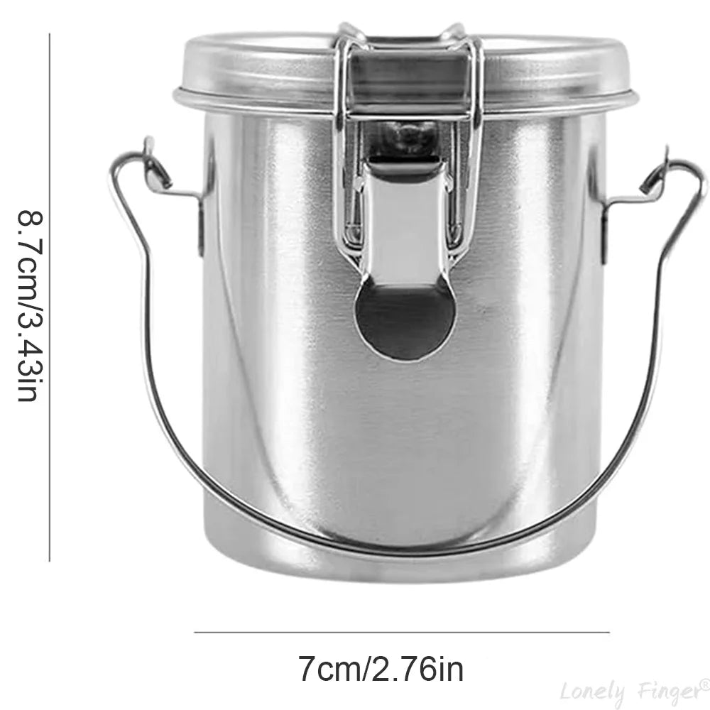 Stainless Steel Airtight Paint Brush Washer & Cleaner with Strainer Lid – Portable Brush Cleaning Container
