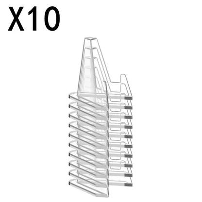 Clear Acrylic Coin & Card Display Stand – 1-30PCS Mini Easel Holder for Trading Cards, KPOP Idol Cards & Collectible Organizer Stand
