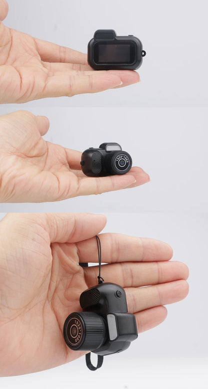 Y4000 Monoreflex Mini Camera 1080P Portable Video Recorder with Flash Lamp, Battery Dock & LCD Screen