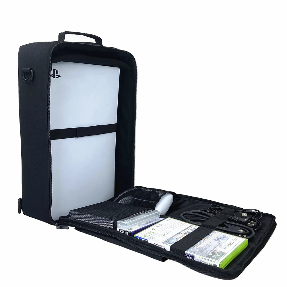 Portable PS5 Travel Carrying Case - Storage Bag, Handbag, Shoulder Bag, and Backpack for PlayStation 5 Console and Accessories
