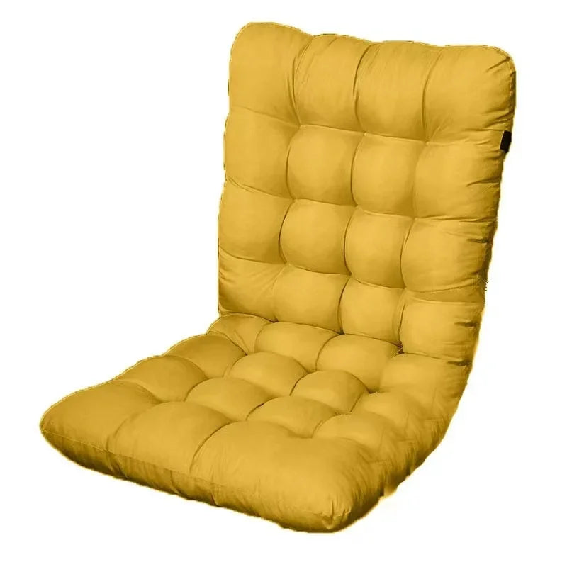 All-in-One Chair Cushion – PP Cotton Backrest & Lumbar Support, Thick Office & Student Dormitory Seat Pad for Summer Comfort