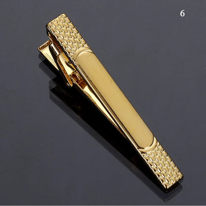 Men’s Fashion Tie Clip Pin - Metal Necktie Bar for Business, Wedding & Party Suit Accessories Gift