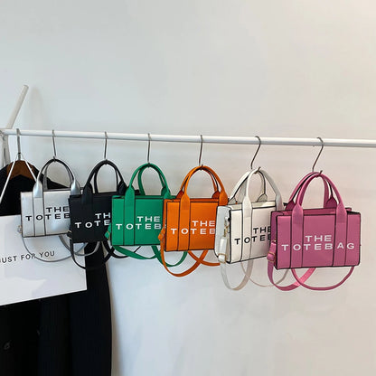 Trendy Women's Tote Bag - PU Leather Handbag with Top Handle, Casual Crossbody Satchel Purse, Simple Shoulder Bag
