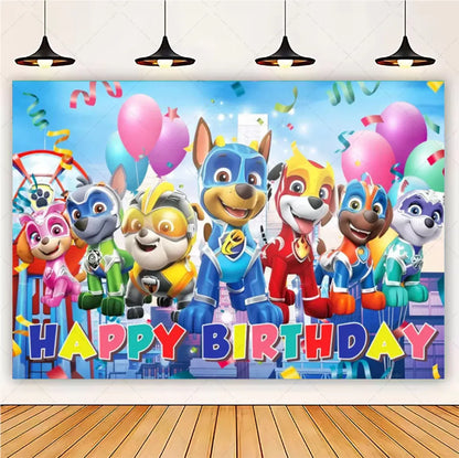 PAW Patrol Skye Pink Birthday Party Decorations Set – Foil Balloon Backdrop, Disposable Tableware & Baby Shower Supplies for Girls Kids Gifts