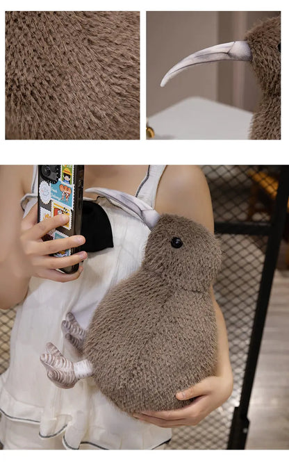 Soft Kiwi Bird Plush Toy — 20-35cm Cute Stuffed Animal Doll for Kids, Birthday Gift Toy