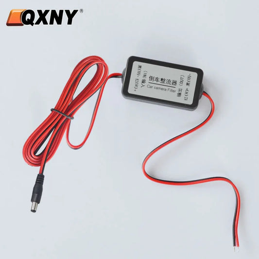 12V Car Rear View Camera Power Filter – DC Rectifier Relay Capacitor for Backup Camera Ripple & Splash Noise Reduction