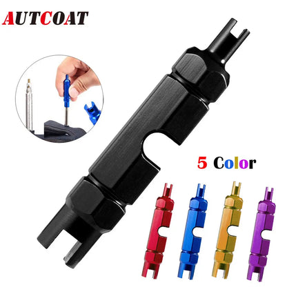 Valve Core Remover Tool – Presta & Schrader Tire Wrench for Bike, Car, Motorcycle & Bicycle Valve Repair