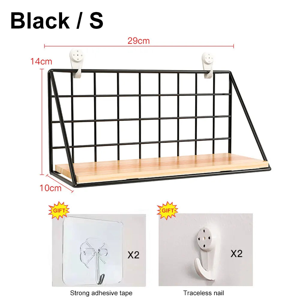 Wooden Hanging Spice Rack – Wall-Mounted Kitchen Organizer for Jars, Seasoning & Accessories