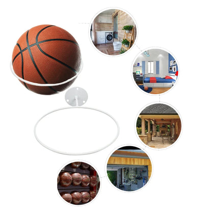 Wall-Mounted Basketball Stand – Iron Multi-Purpose Soccer & Ball Storage Rack, Display Rack for Sports Equipment