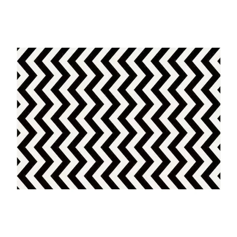 Black Stripe Plush Rug — Non-Slip Luxury Carpet for Living Room, Bedroom, Study, and Nordic Home Decor